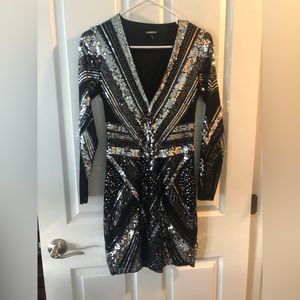 Express sequin dress